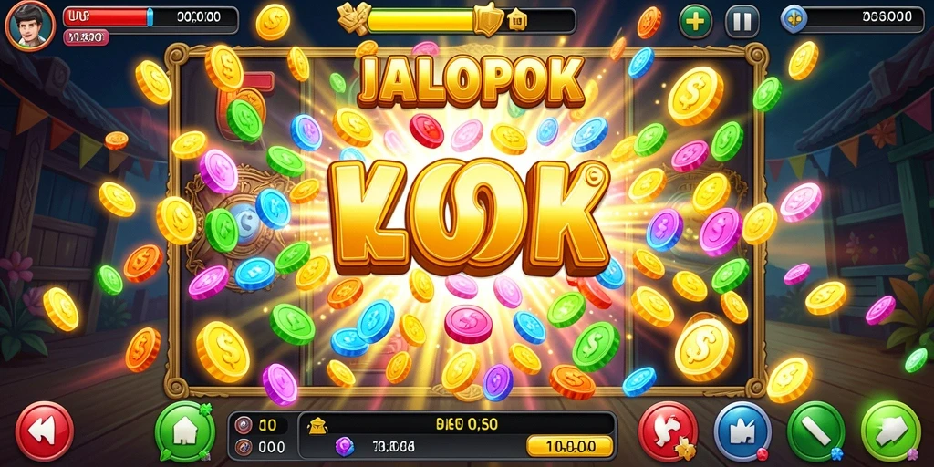 Tampilan permainan slot yang menarik dan colorful.