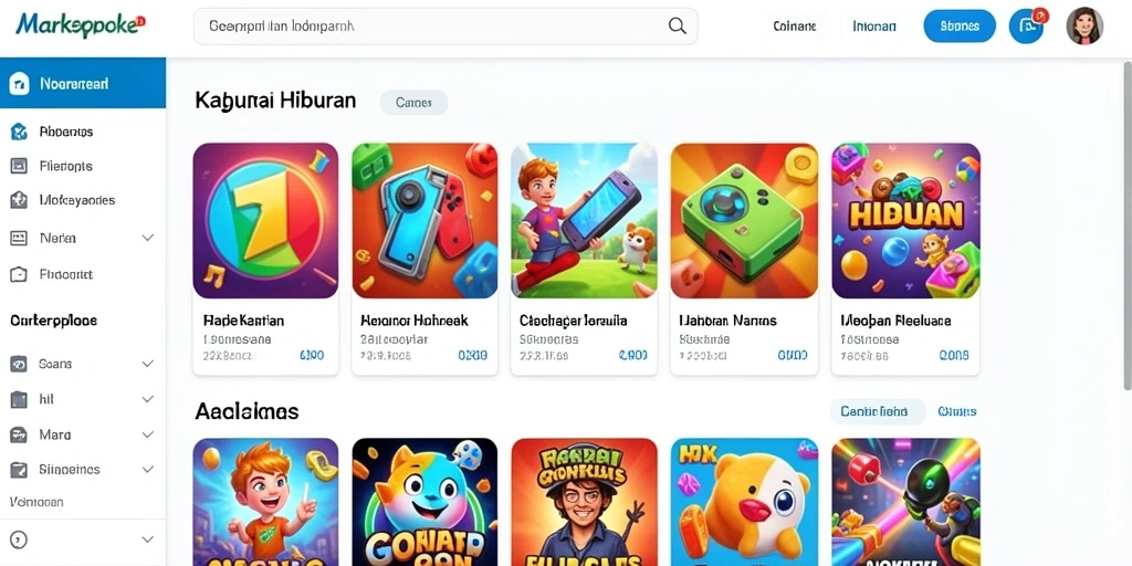 Tampilan utama aplikasi OKGAMES yang menarik.