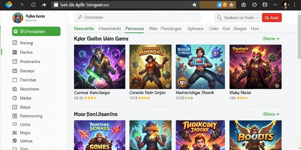 Tangkapan layar menunjukkan dunia fantasi yang memukau.
