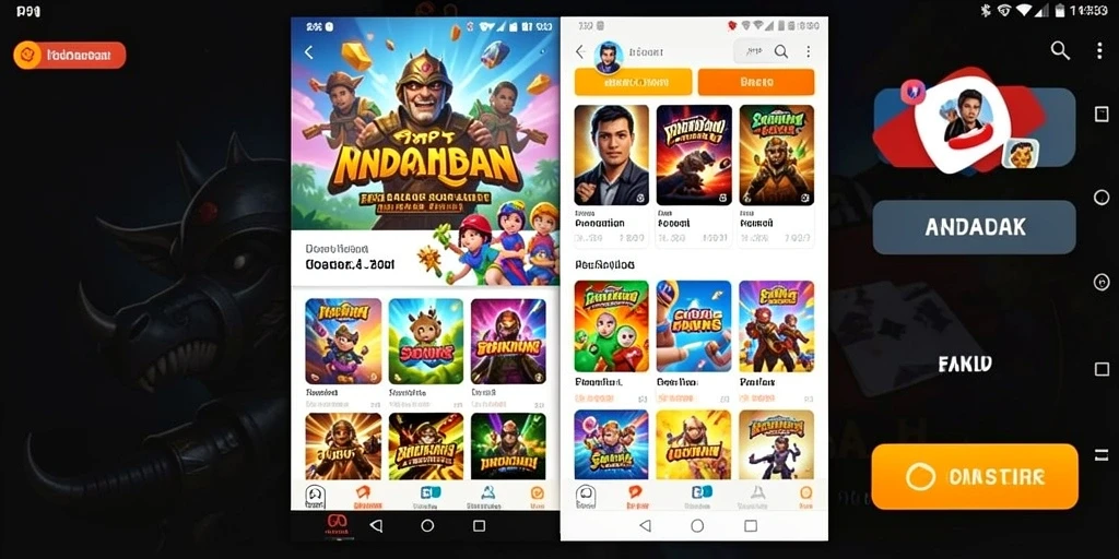 Tampilan awal game dengan level yang menarik.