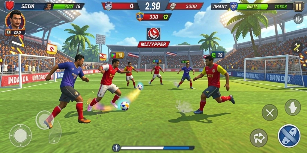 Screenshot menampilkan karakter utama dalam petualangan epik.