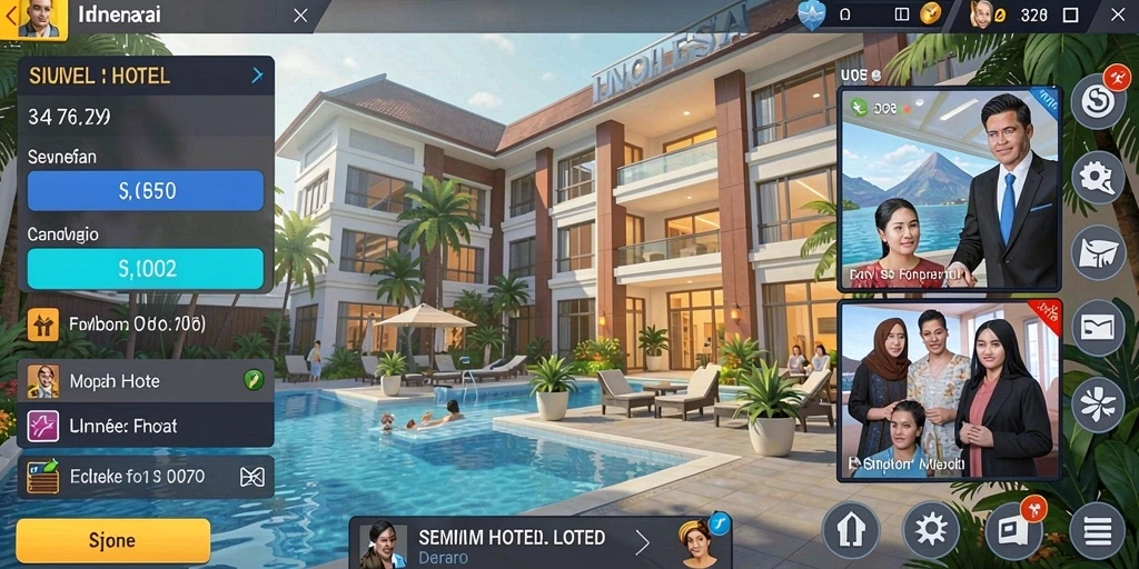 Tampilan antarmuka utama yang user-friendly.