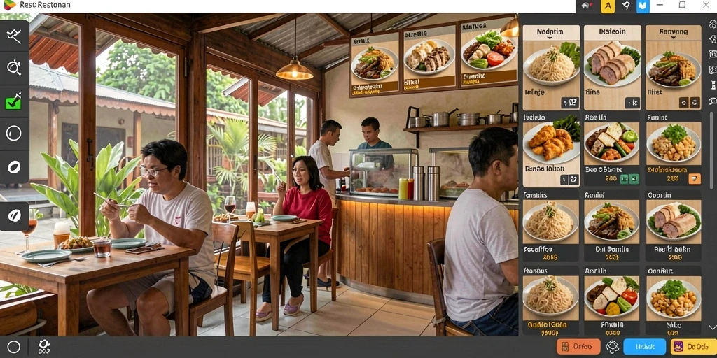Tampilan antarmuka yang sederhana dan menarik.