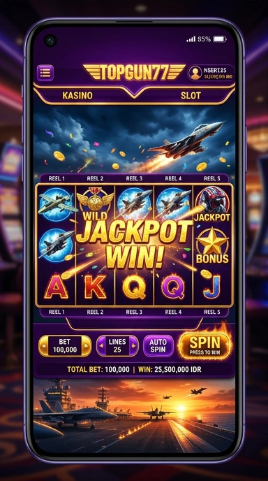 Pratinjau antarmuka topgun77 — aplikasi APK resmi Android v5.8.4
