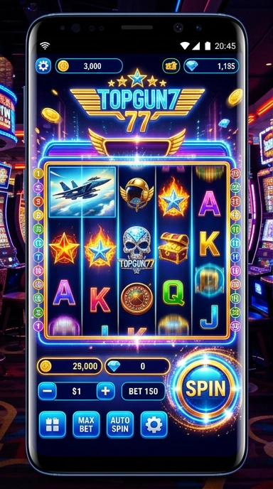 Cuplikan layar menu unduhan topgun77 untuk perangkat Android